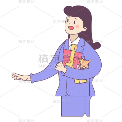 卡通感教育行业人物元素