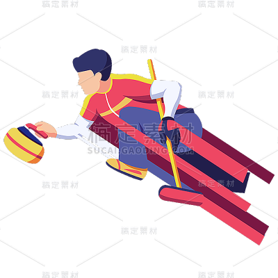 卡通感文体娱乐人物元素 