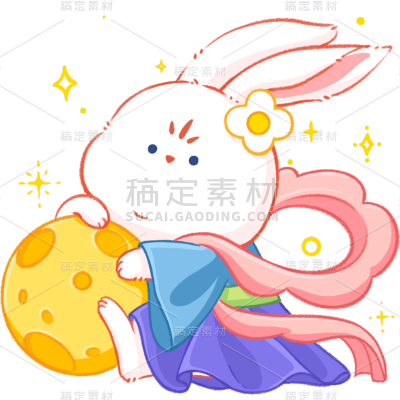 可爱-中秋兔子拟人风9