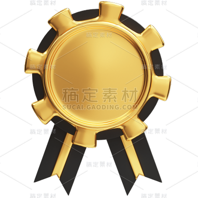 C4D-黑金商务元素
