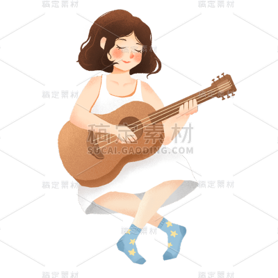 卡通感教师节女性元素贴纸