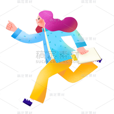 卡通感金融人物元素