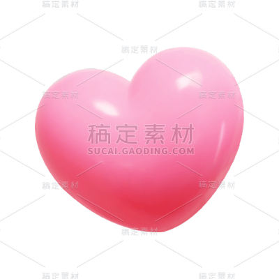 七夕情人节3D爱心