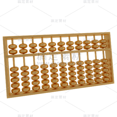 C4D-股市氛围元素-算盘