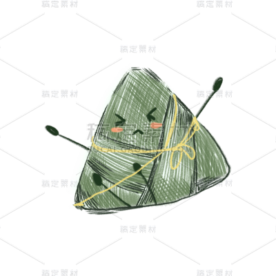端午节粽子元素中国风贴纸