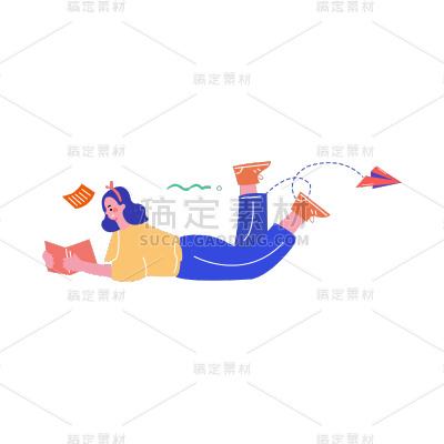 卡通感教育行业人物元素