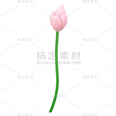 立夏荷花元素贴纸