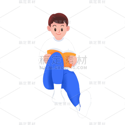 卡通感教育行业人物元素
