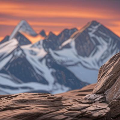 insMind Outdoor Background High Mountain Valley