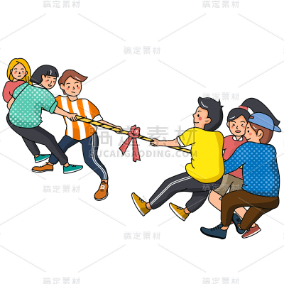 卡通感教育行人物元素