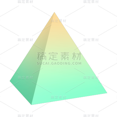C4D-3D立体几何渐变装饰元素贴纸2