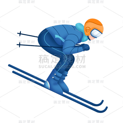 卡通感文体娱乐人物元素 