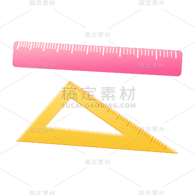 卡通感教育培训尺子元素