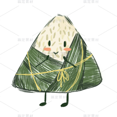 端午节粽子元素中国风贴纸