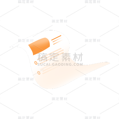 卡通感金融纸元素