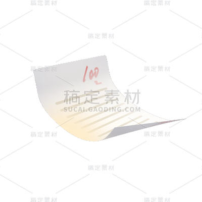 3D教师节试卷元素贴纸