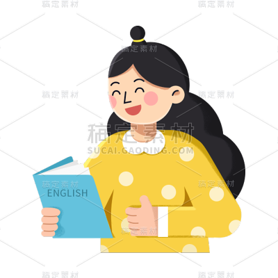 卡通感教育培训女生元素