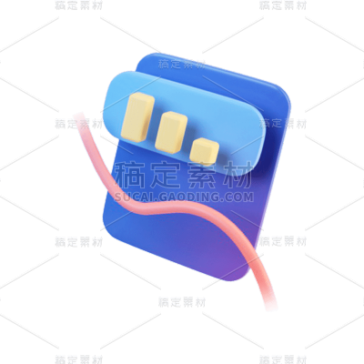 卡通感3D图标元素