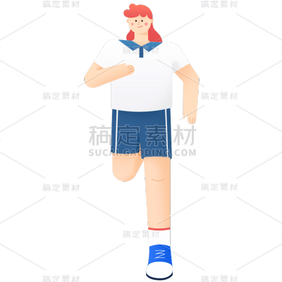 卡通感教育行业人物元素
