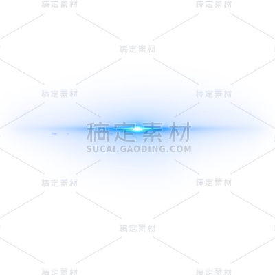 蓝色光晕光效特效元素