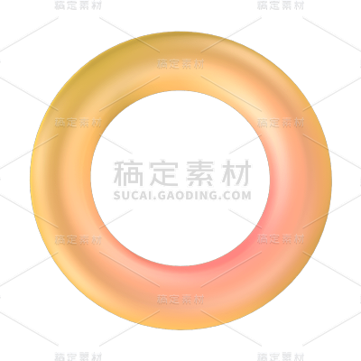 C4D-3D立体几何渐变装饰元素贴纸5