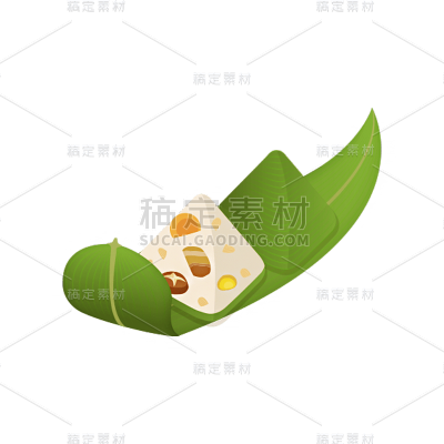 卡通感端午节粽子元素贴纸