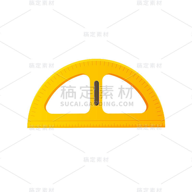 卡通感教育培训量角器元素