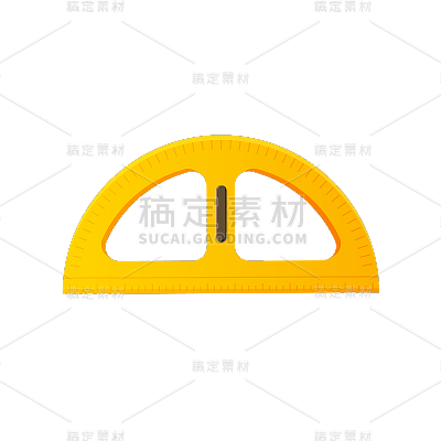 卡通感教育培训量角器元素