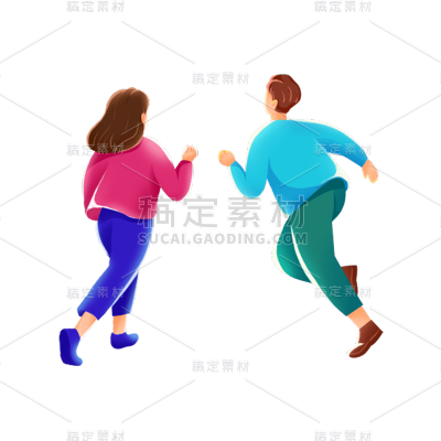 卡通感IT互联网人物元素