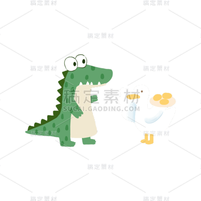 卡通感母亲节动物元素贴纸