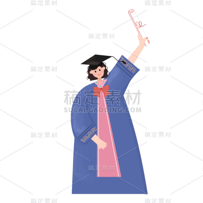 卡通感教育行业人物元素