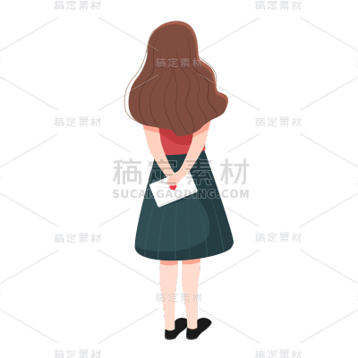 卡通感母亲节女人元素贴纸