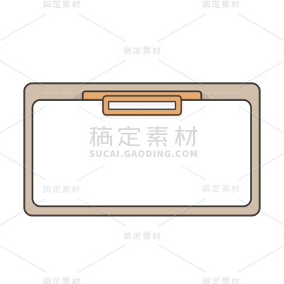 卡通感开学季文件板元素贴纸