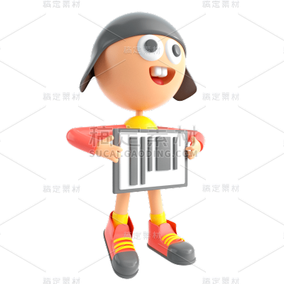 C4D-人物贴纸