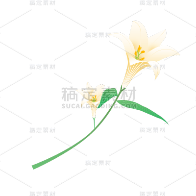 卡通感母亲节花元素贴纸