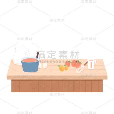 卡通感母亲节桌子元素贴纸