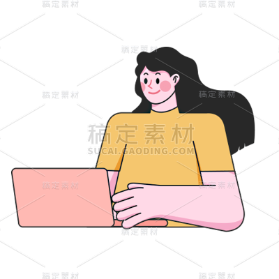 卡通感文体娱乐女人元素 