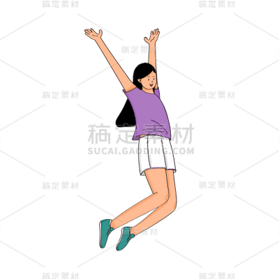 卡通感教育行人物元素