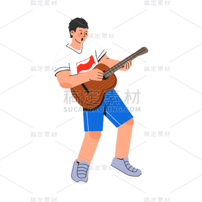 卡通感母亲节男生元素贴纸