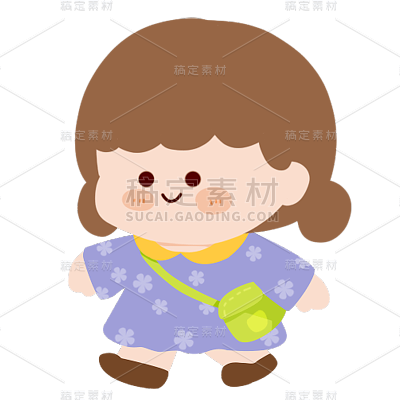 卡通感文体娱乐女人元素 