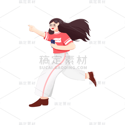 卡通感母亲节女人元素贴纸