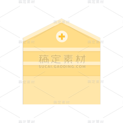 卡通感医疗房子元素