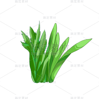 卡通感丛元素贴纸