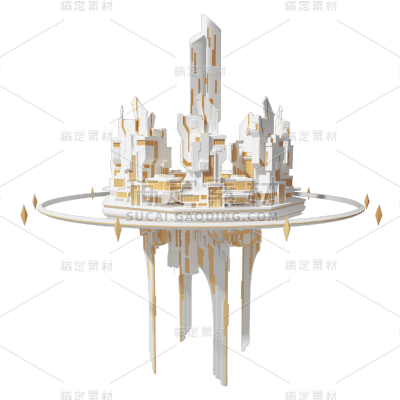 C4D-地产建筑元素