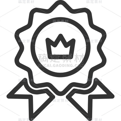 通用黑色矢量会员图标元素素材
