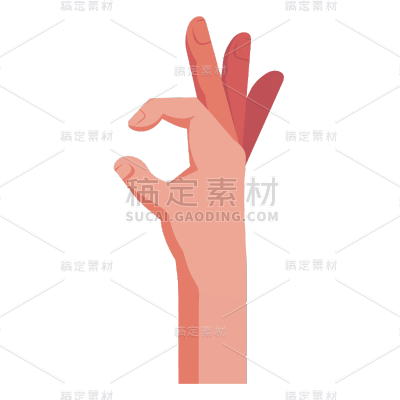 卡通手势元素贴纸