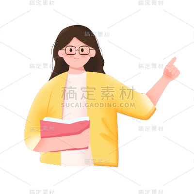 卡通感教育培训人物元素