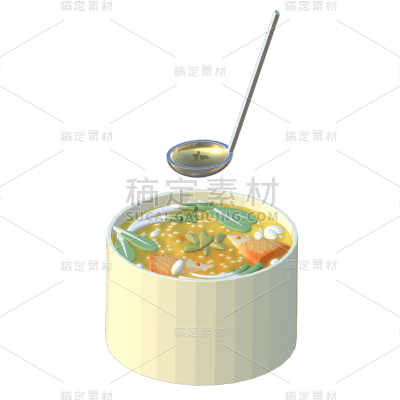 3D食物元素贴纸