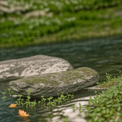 insMind Outdoor Background River Stream Rocks