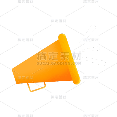 卡通感喇叭元素